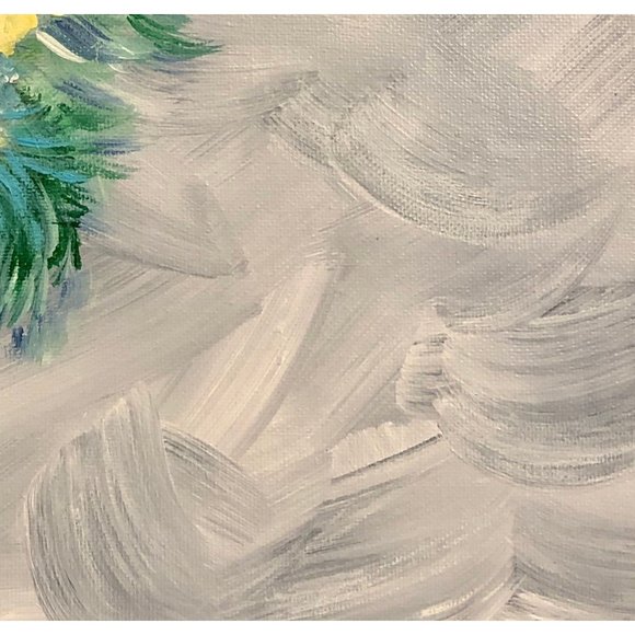 Because Hydrangeas Are Heavenly, 12 x 12 Acrylic Painting, Signed Art, Abstract - Picture 4 of 4